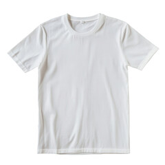 White Plain Clothes on Transparent Background