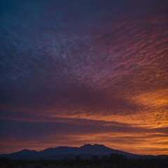 Fototapeta premium sunset over the mountains