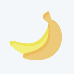 Icon Banana. related to Fruits And Vegetables symbol. flat style. editable