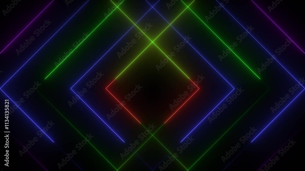 Poster 3d stream of luminous bright lines. digital technology, social media connections, fast internet conn