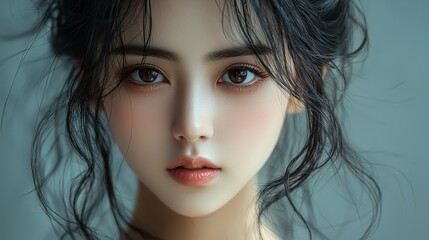 Obraz premium Portrait of a beautiful woman.