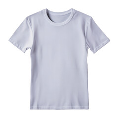 White Plain T-Shirt Isolated on Transparent Background