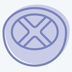 Icon Grapefruit. related to Fruits And Vegetables symbol. two tone style. editable