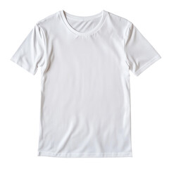 White Plain Clothes on Transparent Background