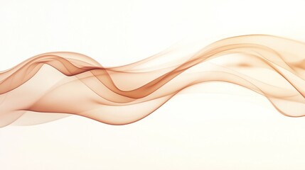 Abstract Smoke Waves in Brown Hues