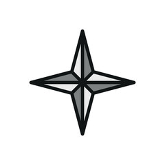 Obraz premium This compass icon features a modern and sleek design, making it ideal for navigation, travel, or exploration projects
