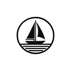 silhouette of a boat