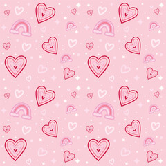 Pastel pink Seamless pattern background