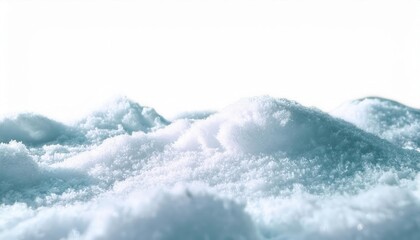 Fototapeta premium Close-Up of Pristine Snowdrift with Fine Crystals Glittering Under Bright Daylight, Capturing the Frozen Texture of Freshly Fallen Snow in Winter, Ideal for Seasonal Concepts, Nature Backgrounds