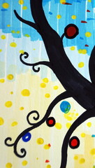 art drawing abstract copic marker modern geometric shapes	