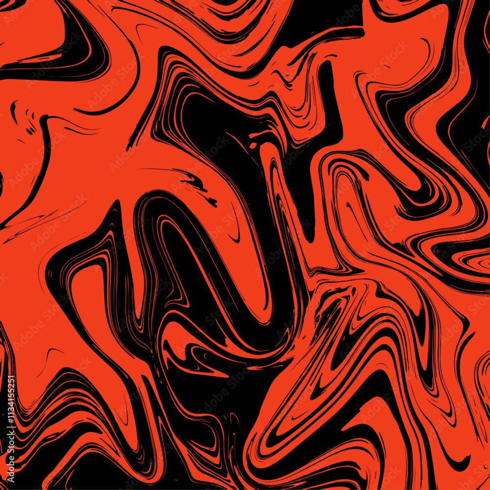 Poster Marble texture with effect neon liquid flow. Surface with fluid stains. Flowing marble backdrop. Marbling splash with stone texture. Colorful geometric swirl art design backdrop