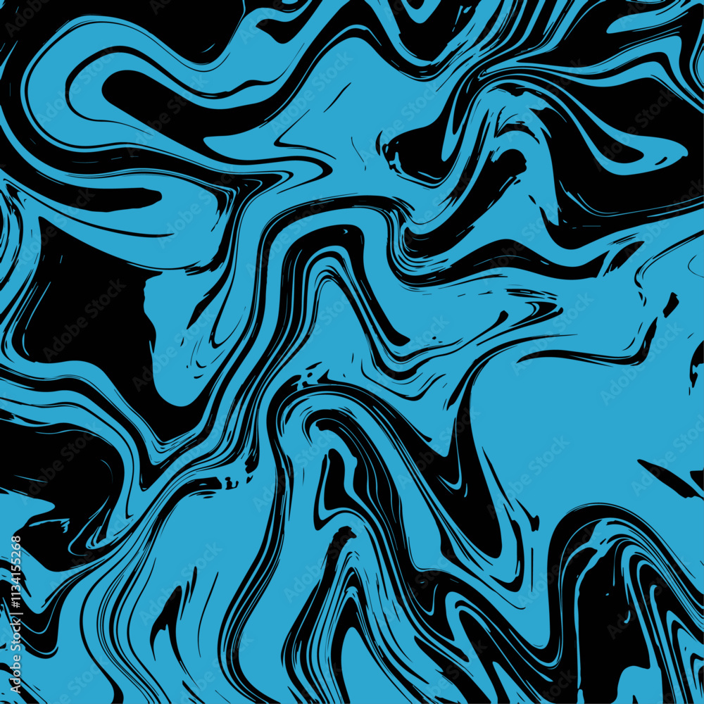 Poster Marble texture with effect neon liquid flow. Surface with fluid stains. Flowing marble backdrop. Marbling splash with stone texture. Colorful geometric swirl art design backdrop