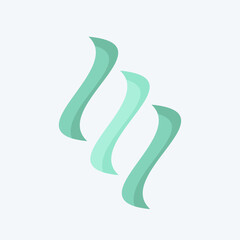 Icon Smoke. related to Air symbol. flat style. simple design editable