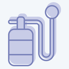 Obraz premium Icon Oxygen Bottle. related to Air symbol. two tone style. simple design editable