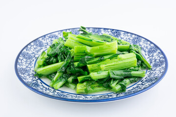 A dish of fried rapeseed moss