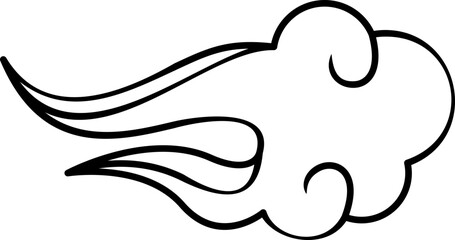 Chinese Cloud Vector Element