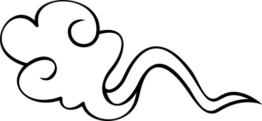 Chinese Cloud Vector Element
