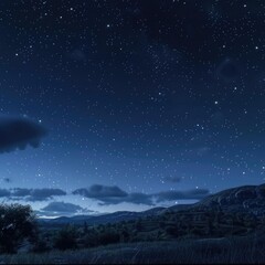 Fototapeta premium clean night hdri sky, stars, 8k, cinematic night sky