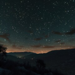 Fototapeta premium clean night hdri sky, stars, 8k, cinematic night sky