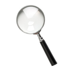 magnifying glass isolated on transparent background