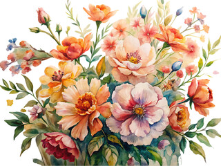 Watercolor bouquets