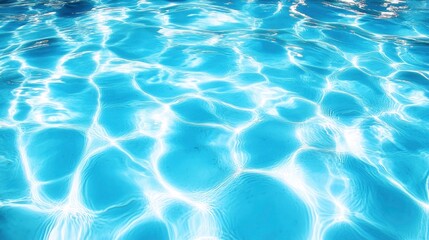 Obraz premium A serene view of shimmering blue water, reflecting light and creating a calming atmosphere.