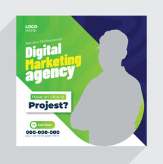 Digital Marketing Social Media Post Template Design