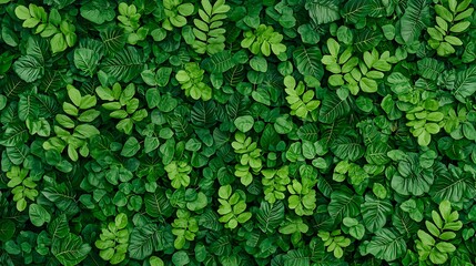 Obraz premium Eco-beauty of tropical rainforest aerial view of abundant green leaves and nature photography