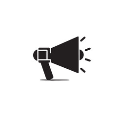 Megaphone silhouette vector illustration