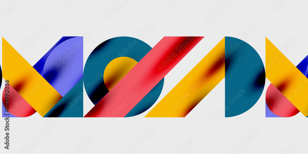 Poster vibrant abstract background circles with smooth gradients, creating a dynamic and modern design. ide