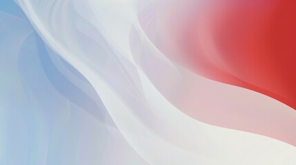 Obraz premium A smooth, abstract wave pattern featuring red, white, and blue colors, suggesting themes of patriotism and national identity.