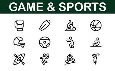Premium Sports Icon Designs - Stylish and Functional for Websites, Apps, and Sports Marketing