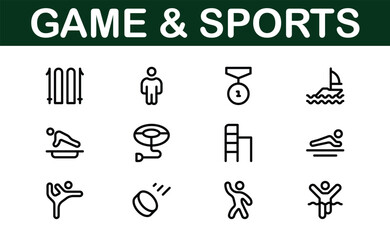 Premium Sports Icon Designs - Stylish and Functional for Websites, Apps, and Sports Marketing