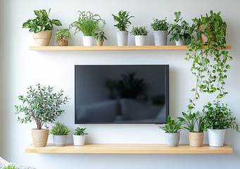 Realistic design TV mockup template