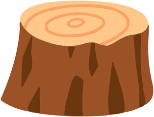 Cut Wood Stump Tree Trunk icon