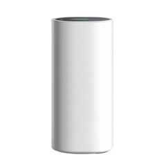 A sleek, cylindrical white object with a smooth surface, designed for modern aesthetics and functionality.
