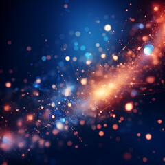 Obraz premium Experience the elegance of a wave of round, small particles flowing seamlessly in an abstract design. Perfect for adding a dynamic and modern touch to