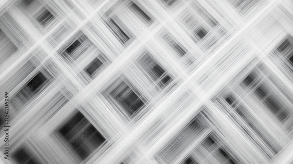 Aufkleber abstract geometric pattern in black and white with movement effect
