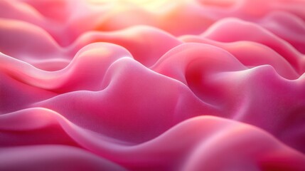 Obraz premium A soft, flowing fabric in shades of pink, creating a serene and calming visual effect.