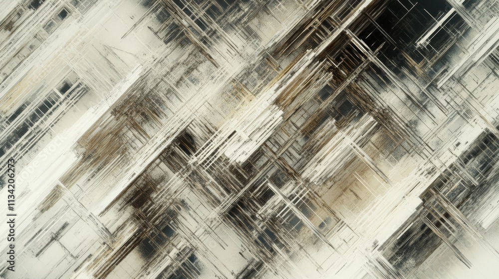 Aufkleber abstract textured background with geometric lines and shapes