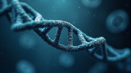 dna helix on black background