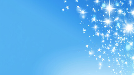 Fototapeta premium A breathtaking image of a starry night sky, with bright stars and stardust cascading across a deep blue canvas.