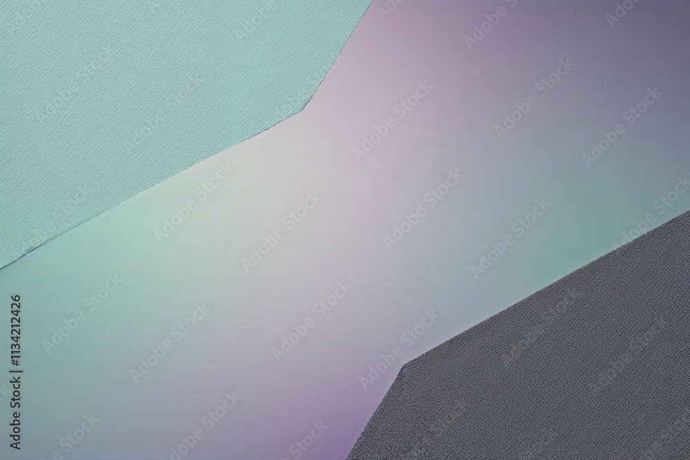 Poster lavender mint and seafoam luminous gradient background with textured deep grey design and generous c