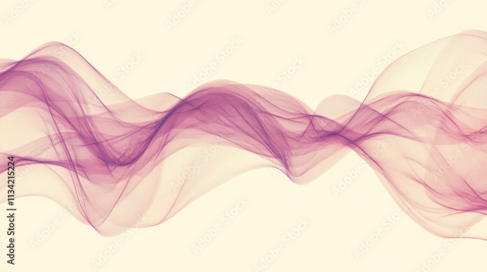 Leinwandbilder abstract soft wave patterns in purple with gentle flowing motion