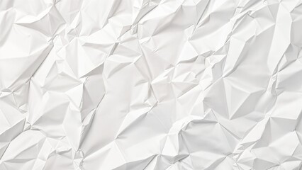 Simple texture of crumpled white paper. Sheet of crumpled paper pattern for background, wallpaper and texture. Crumpled white paper abstract shape background with space paper for text