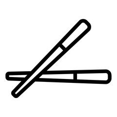 chopsticks Line Icon