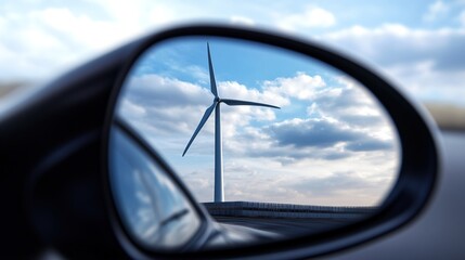Fototapeta premium wind turbine and sky