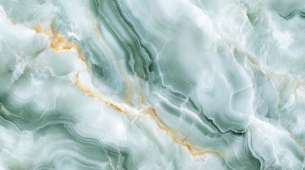 Naklejka premium Elegant Light Green Marble with Subtle Gold Veins for Design Use