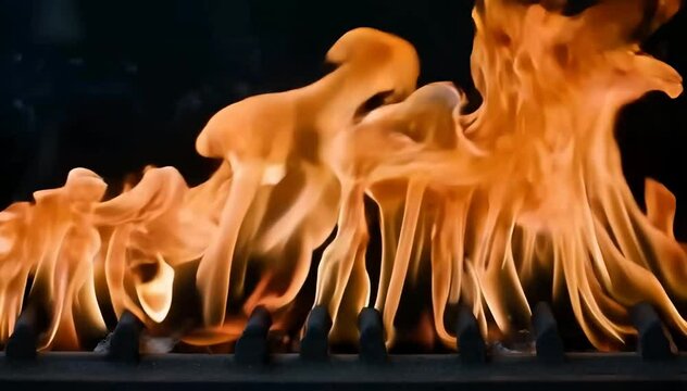 Dynamic Fire Image | Intense Fire Effect | Fiery Background | HD video