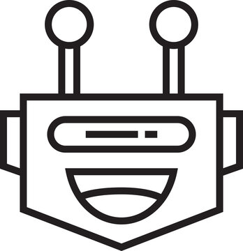 recommend clip art: Robot Avatar Line Art